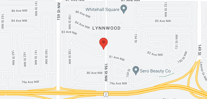 map of 8106 156 ST NW